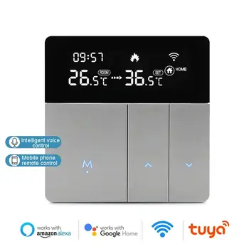 Tuya WiFi Protingas Temperatūros Reguliatorius Termostatas Apšvietimas Namuose Toli APP/Balso Kontrolė Suderinama su Alexa 