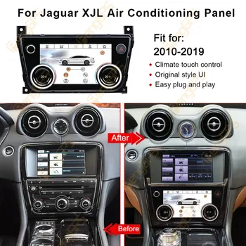 LCD Oro Kondicionierius Valdybos AC Skydelis Jaguar XJ 351 2009 - 2016 Klimato Jutiklinis Valdymo Ekranas Android Multimedia Player