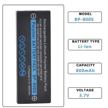 1Pcs BP-800S 800mAh BP800S BP-900S daugkartinio Įkrovimo Baterija Maxon Yashica Finecam S3 S3R S3X S4 S5 S5R DR-LB1 Sharp AD-S31BT