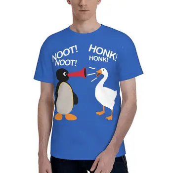 Noot Noot Honk Honk T-Shirt noot rabby pingu meme juokinga stop motion Hip-Hop T-Shirts Vyrų Klasikinis Marškinėlius Beach Trumpas Rankovėmis Tees
