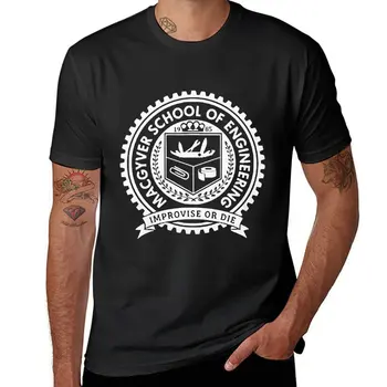 Naujas Macgyver Mokyklos Inžinerijos T-Shirt juokinga t shirts, negabaritinių marškinėliai vyriški t-shirt