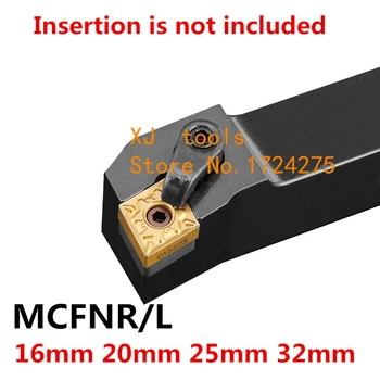 1PCS Kampas 91 MCFNR1616H12 MCFNR2020K12 MCFNR2525M12 MCFNR3232P12 MCFNL1616H12 MCFNL Dešinę/Kairę Ranką CNC Tekinimo įrankiai