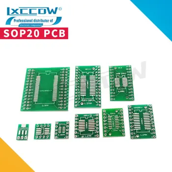 10VNT TSSOP20 SSOP20 SOP-20 SOP20 į DIP20 PCB Perdavimo Valdybos CINKAVIMAS Pin Valdybos Pikis Adapteris