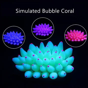 Žuvų Bakas Imituojamas Burbulas Koralų Apdailos Kraštovaizdžio Dirbtinių Gėlių Ornamentais Akvariumo Bakas Dekoro Prekių 4Colors