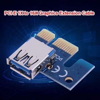 PCI-E X1 PCIe Adapteris 1X USB 3.0 Adapteris Card PCI Express Stove Kasybos BTC Miner Motininę Kompiuterio Plokštę Priedai