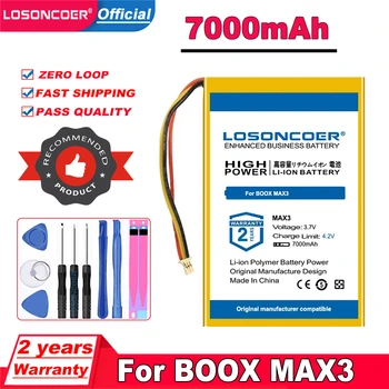LOSONCOER NAUJAS 7000mAh Bateriją Už BOOX MAX3 +Nemokamas įrankiai