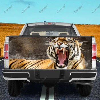 Aštri Tigras Vyrų Automobilių Uodega Kamieno Apsaugoti Lipdukas, Decal, Automobilių Kėbulo, Automobilių Apdailos Dovana SUV visureigis Universalus Pikapas