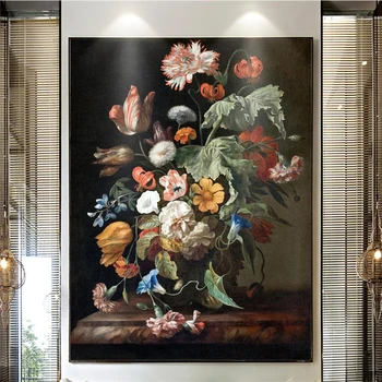 beibehang Užsakymą Tapetai 3d freskos Continental Klasikinio Vaza Gėlių Tapybos Archetipai Frameless Paveikslų 3d tapetai
