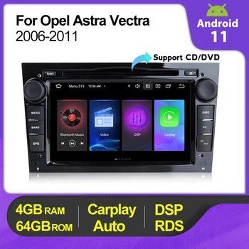 Automobilių GPS Radijas Stereo Opel, Vauxhall Astra G H J Vectra Antara Zafira Corsa Meriva Vivaro Veda 4+64G 