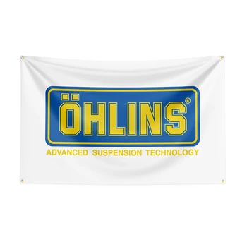 90x150cm Ohlins Vėliavos Poliesterio Spausdinami Lenktynių Automobilių Reklama -pėdų Vėliavos Dekoro,vėliavos Apdailos Banner Vėliavos Banner