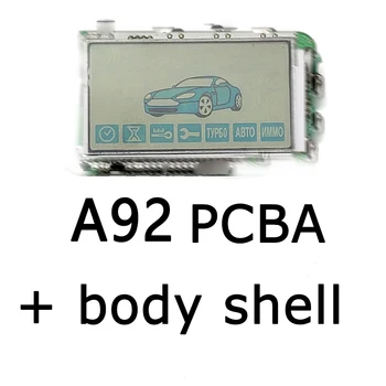 A92 LCD Nuotolinio Valdiklio Starline A92 Automobilių apsaugos nuo vagysčių Sistemos Raktas Fob Grandinės Keychain rusijos dvipusis Automobilių Signalizacijos Sistemos