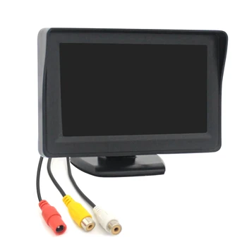 Navifly 4.3 Colių TFT Spalvotas LCD Ekranas, Automobilių Stebėti, Parkavimo Pagalba, Transporto priemonių Galinio vaizdo Kamera su 2 Video Įėjimas