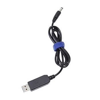 USB DC Konvertuoti Kabelis 5V į 12V Įtampos, Žingsnio Iki Kabelių 5.5x2.1mm DC Male 1M Naujas