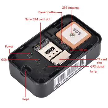 G03 Mini Anti-theft Realaus laiko Stebėjimo Diktofonas Wifi GPS Tracker Locator Dropship