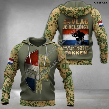 Prancūzija Veteranų Karių Armijos Šalies Vėliava, Pasirinktinį Pavadinimą 3D Spausdinimo Patogus Hoodie Vyrų Megztinis Tracksuit Outwear Kailis
