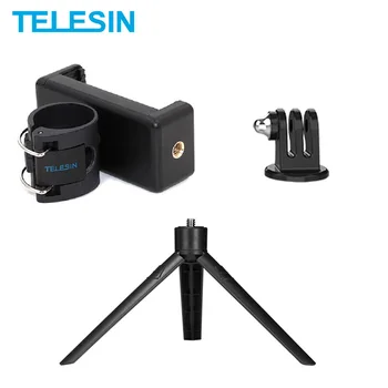 TELESIN Mini Trikojo Adapteris Magic Arm Telefono Nuotolinio Užrakto Atleidimo Įrašą Turėtojas Su 1/4 Varžtas GoPro Insta360 Osmo Veiksmų
