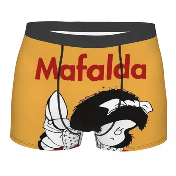 Seksualus Animacinių Filmų Mafalda Boksininkų, Šortai, Apatinės Kelnės Vyrų Breathbale Argentinos Quino Komiksai Apatinės Kelnės Apatiniai
