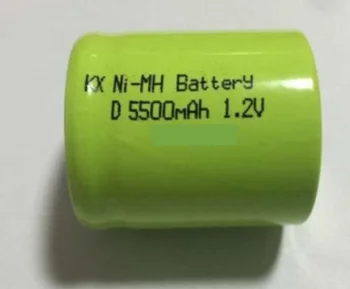Nemokamas pristatymas 2vnt/daug 1.2 v 1/2D 5500mAh NI-MH baterijos Įkrovimo baterija Vandens šildytuvas/dujų degiklis baterijos