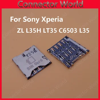 2vnt/daug nauja Sony Xperia ZL L35H LT35 C6503 L35 Sim Kortelės lizdas Lizdas Lizdas Adapteriai Sim Kortelių skaitytuvas micro usb 