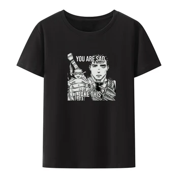 Berserk Nostalgija Derliaus Slim Kawaii Drabužius Moterų Apkarpytos Otaku Unikalus Blusa Kūrybos Modelis Atspausdintas T-shirt Viršuje Retro Mielas
