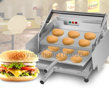 Elektros Mėsainių Bandelės Skrudintuvas/ Komercinės Hamburger Grotelės Patty Mašina