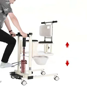 Hidrauliniai pacientų perkėlimo susisiekimas su wc perdavimo tualetas neįgaliesiems dušo vežimėlis tualeto kėdė