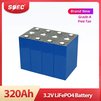 SOEC 320Ah Lifepo4 Baterija 3.2 V Ličio Jonų Baterija Klasės Bateria Giliai Ciklo Prizminis Saulės ES MUMS Tax Free