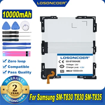 100% Originalus LOSONCOER 10000mAh EB-BT595ABE Baterija Samsung Galaxy Tab A2 10.5 SM-T590 SM-T595 T595 / Tab A2 XL