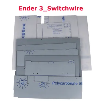 Blurolls Ender_Switchwire Talpyklos Upgrade Kit Skaidri ir Juoda PC Skydai Ender3 atnaujinti Varnas Switchwire