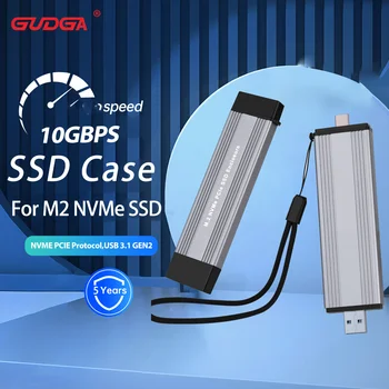 M2 NVMe SSD USB 3.1 Gen 2 10Gbps Atveju VSD NVMe USBC USBA į NVMe PCIe Išorės Aliumininiai Nešiojamų Aptvarą M2 NVMe SSD