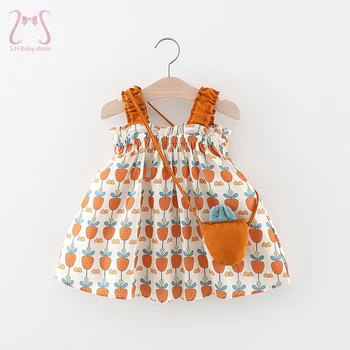 2vnt/Komplektas Baby Girl Camisole Suknelės Vasaros Atsitiktinis Medvilnės Plonas Vaikai Kostiumas Paprasta Vaikiška Drabužius Siųsti Maišelį 0 Iki 3 Metų amžiaus