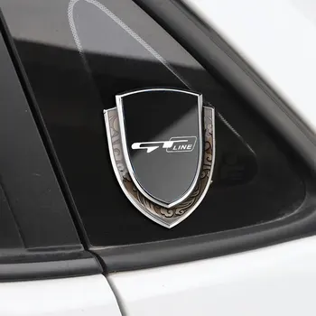 Automobilių Lipdukas Emblemos Pusėje Shield Logotipas Ženklelis Kėbulo Lango Lipdukas, Skirtas kia gt gtline ceed Forte RIO STINGER Seltos K3 KX5 K4 K5