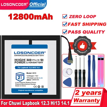 LOSONCOER 12800mAh Hi13 Baterija Chuwi Lapbook 12.3 Hi13 14.1 
