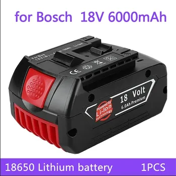 100% brand new 18V baterija 6.0 Ah tinka Bosch grąžtas 18V įkraunama ličio-jonų baterija BAT609 BAT609G BAT618 BAT618G