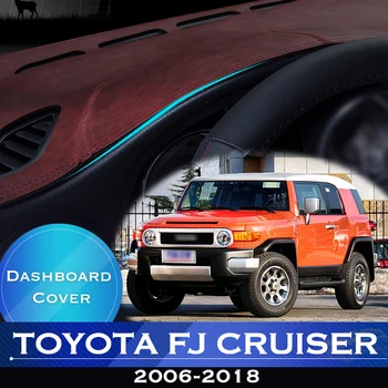 Toyota FJ Cruiser 2006~2018 GSJ10 Automobilio prietaisų Skydelyje Išvengti Šviesos Padas Priemonė Platforma Stalas Padengti Odos Anti-Slip Brūkšnys Kilimėlis