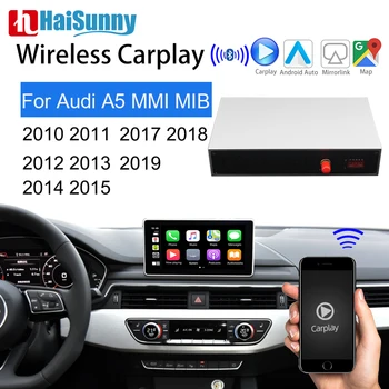 Belaidžio Carplay Audi A5 MMI 3G MIB 2011 2012 2013 2014 2017 2019 Paramos Pramogų Multimedia, GPS Navi 