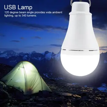 Lauko USB Avarinės Šviesos Nešiojamų Kempingas Lemputės šviesos srautą galima reguliuoti Naktį Lempos Šviesos Kempingas Pagalbos