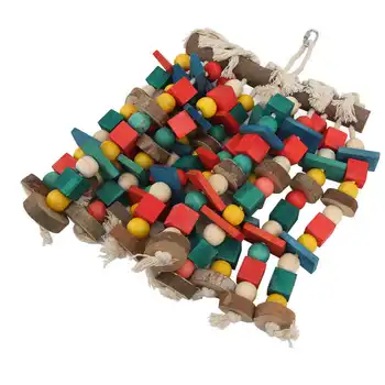  Narvas Bite, Žaislų, Medinių Blokas Paukščių Kramtyti Žaislas, skirtas Afrikos 